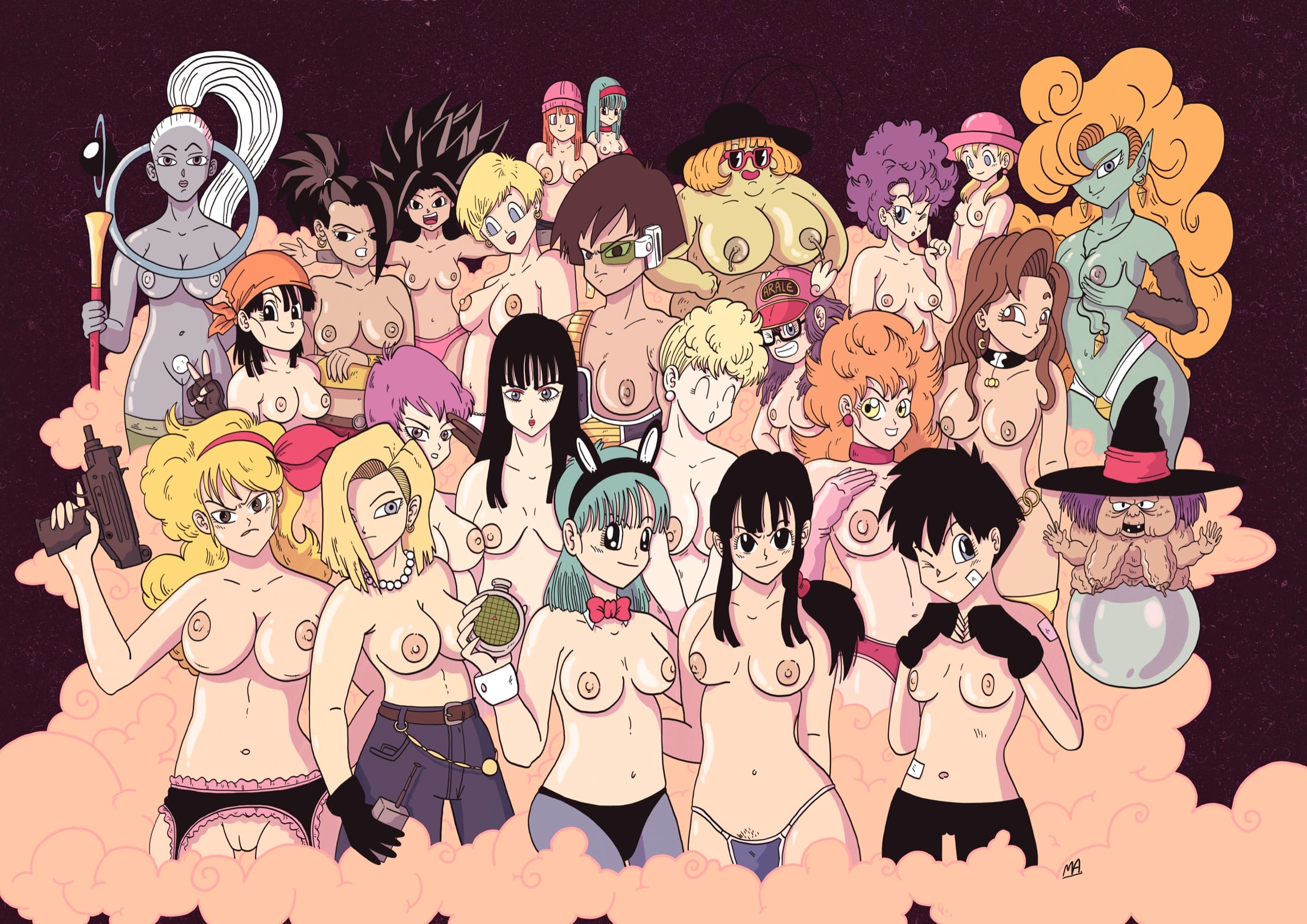 Ilustración Dragon Ball Tetas