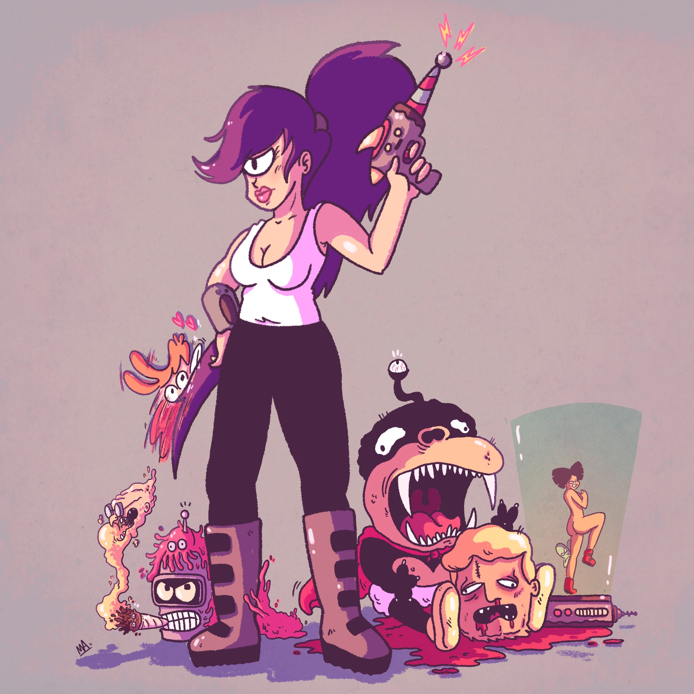 Ilustración Leela