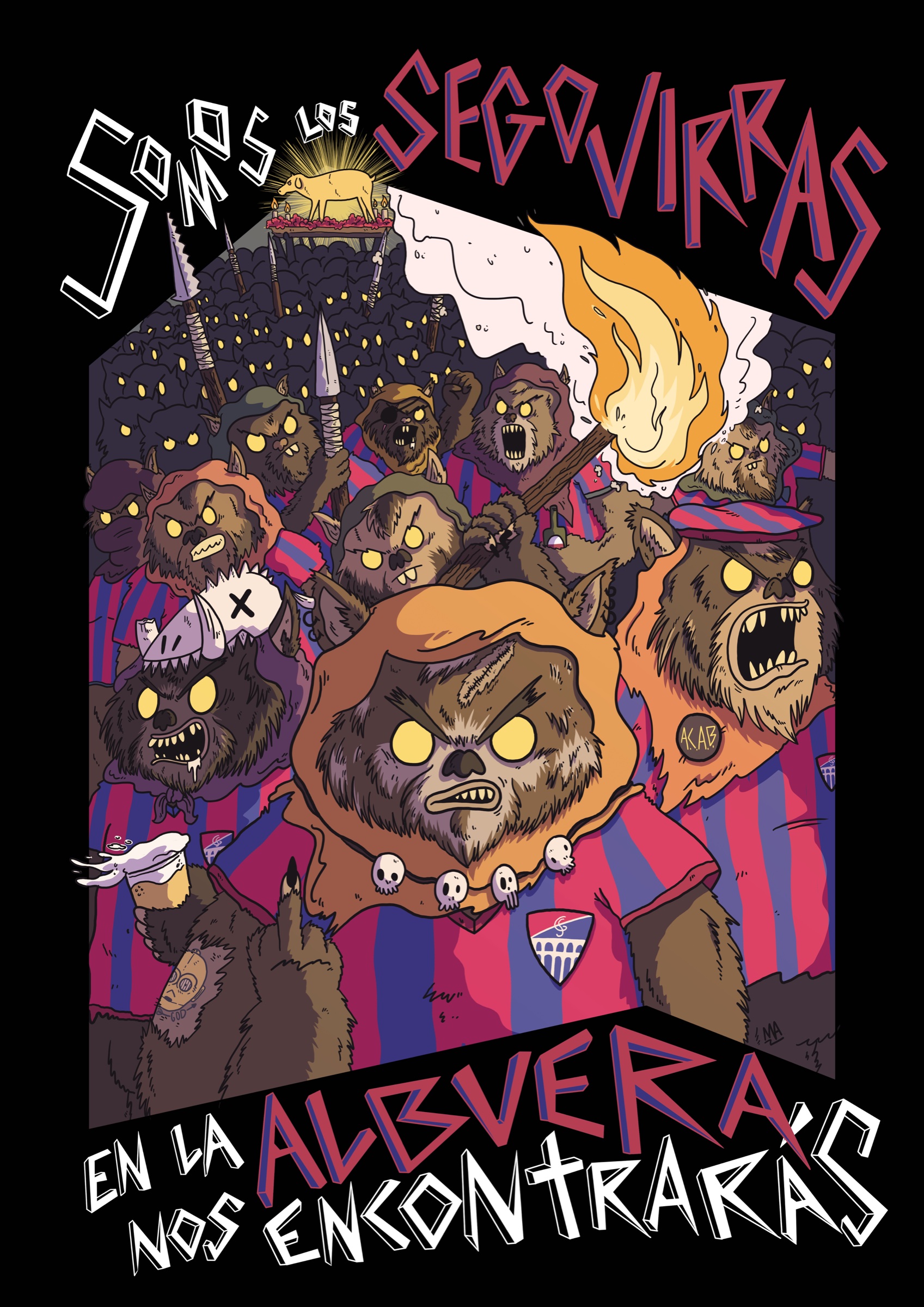 Ilustración Segovirras — Ewoks