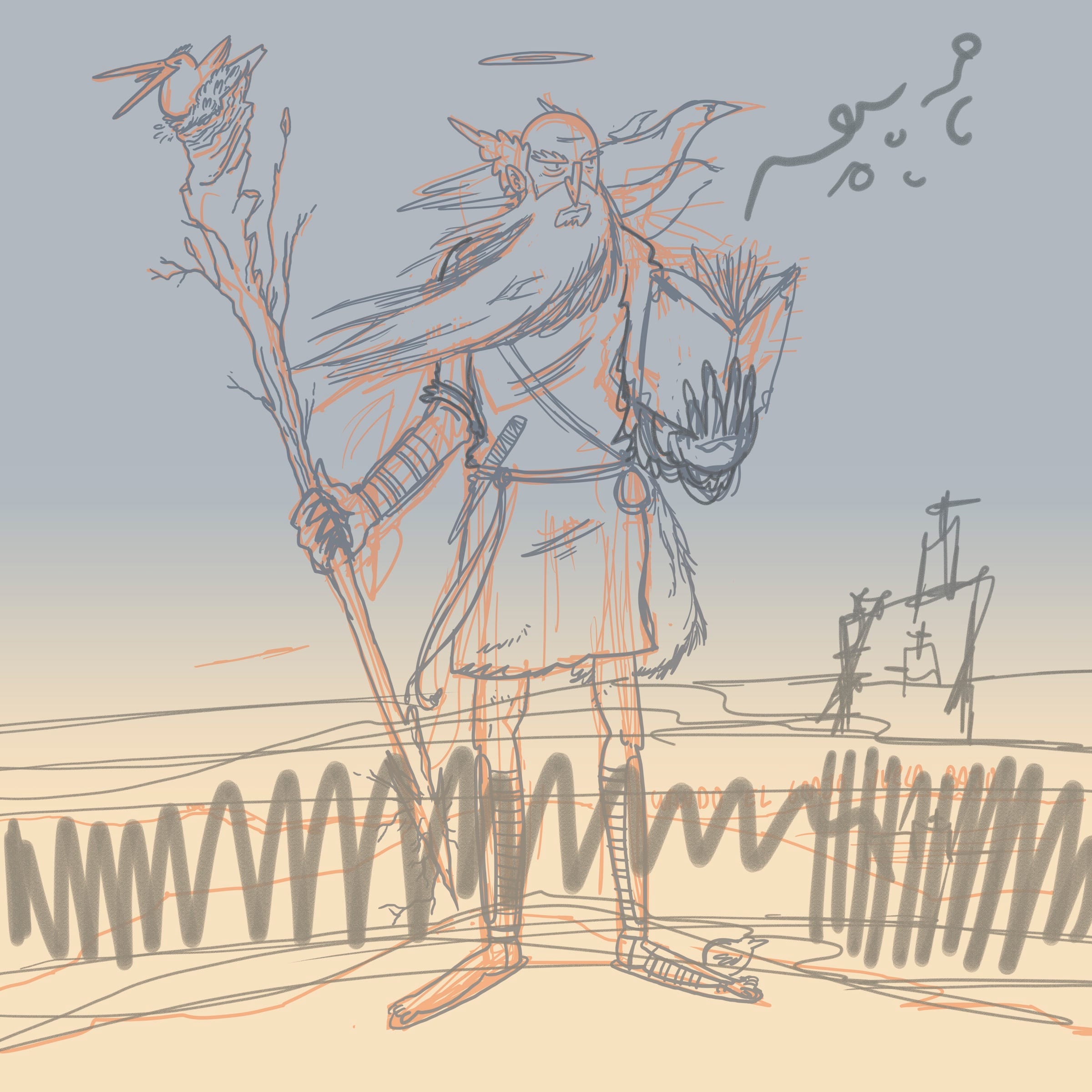 Ilustración San Fru Fru 2019 — sketch