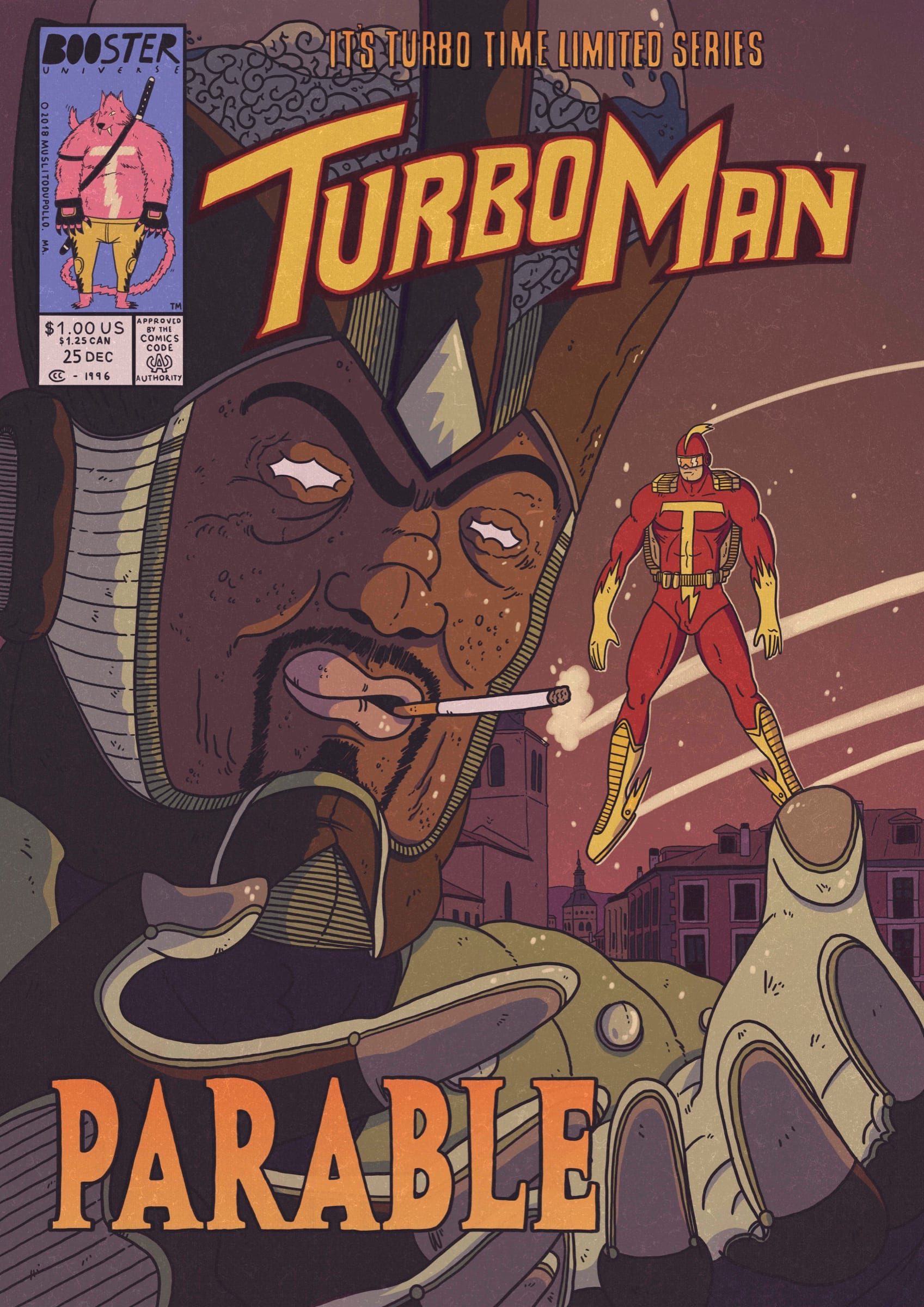 Ilustración Turboman Parable
