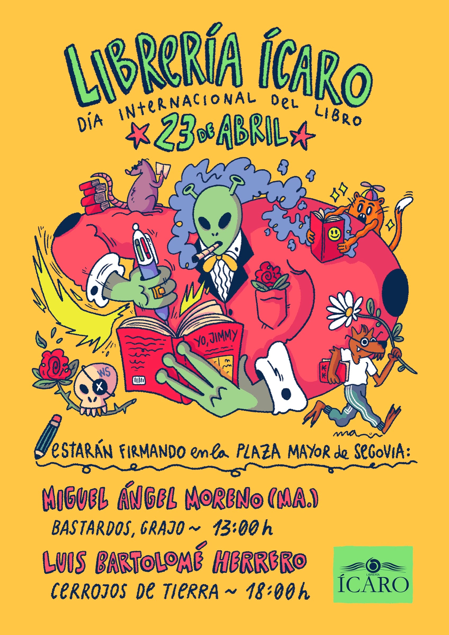 Cartel para Librería Ícaro