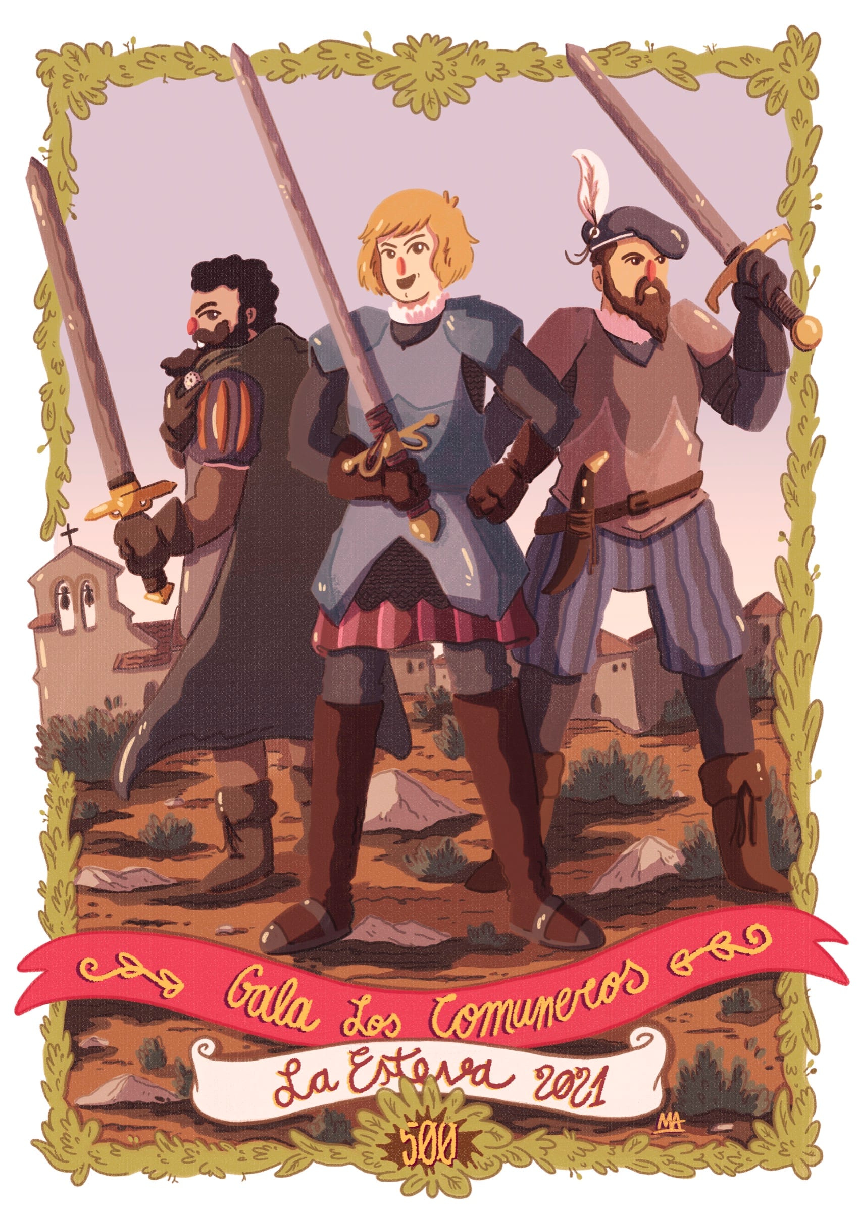 Cartel Gala Los Comuneros