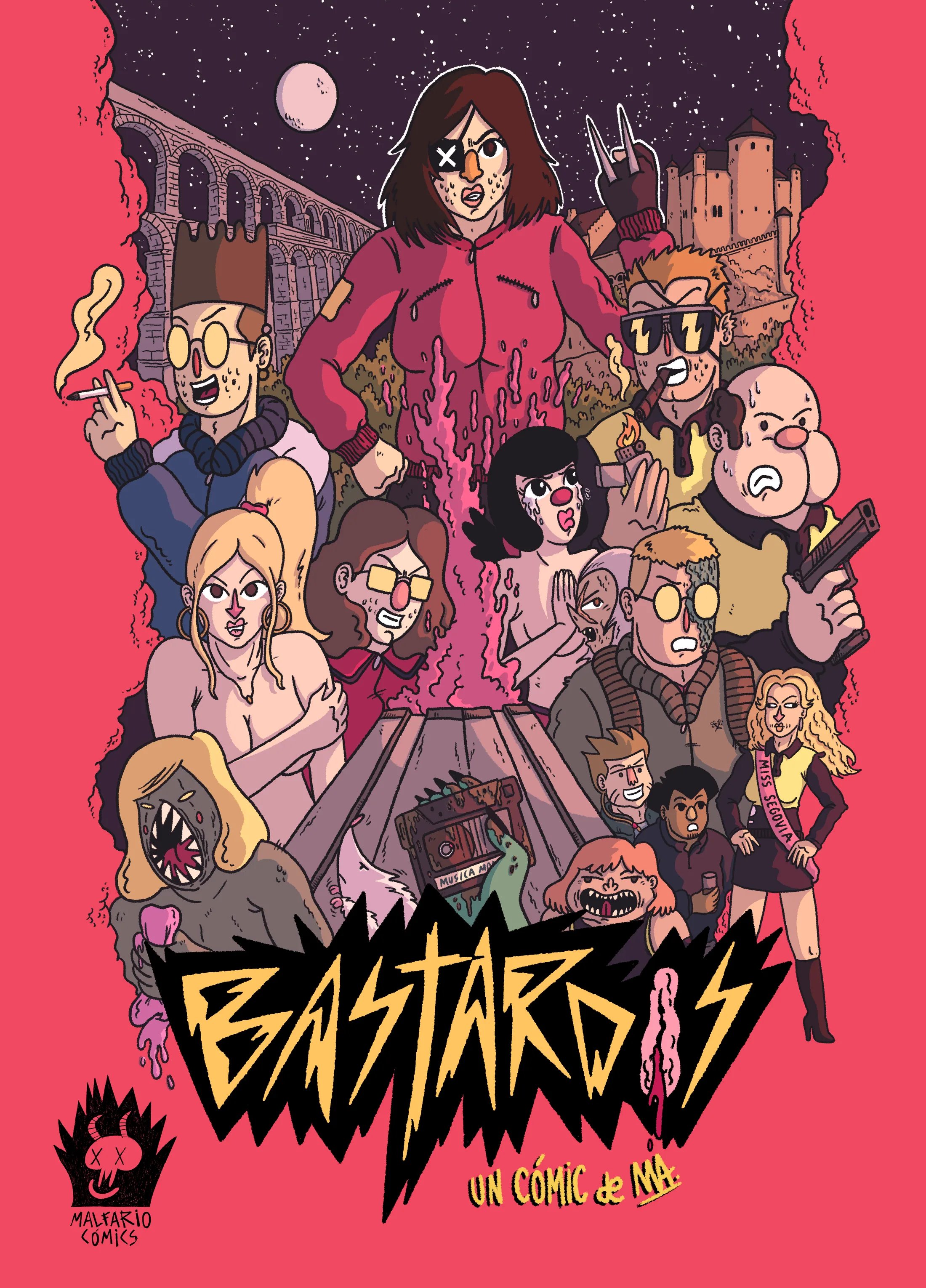Portada ilustrada del proyecto Bastardos
