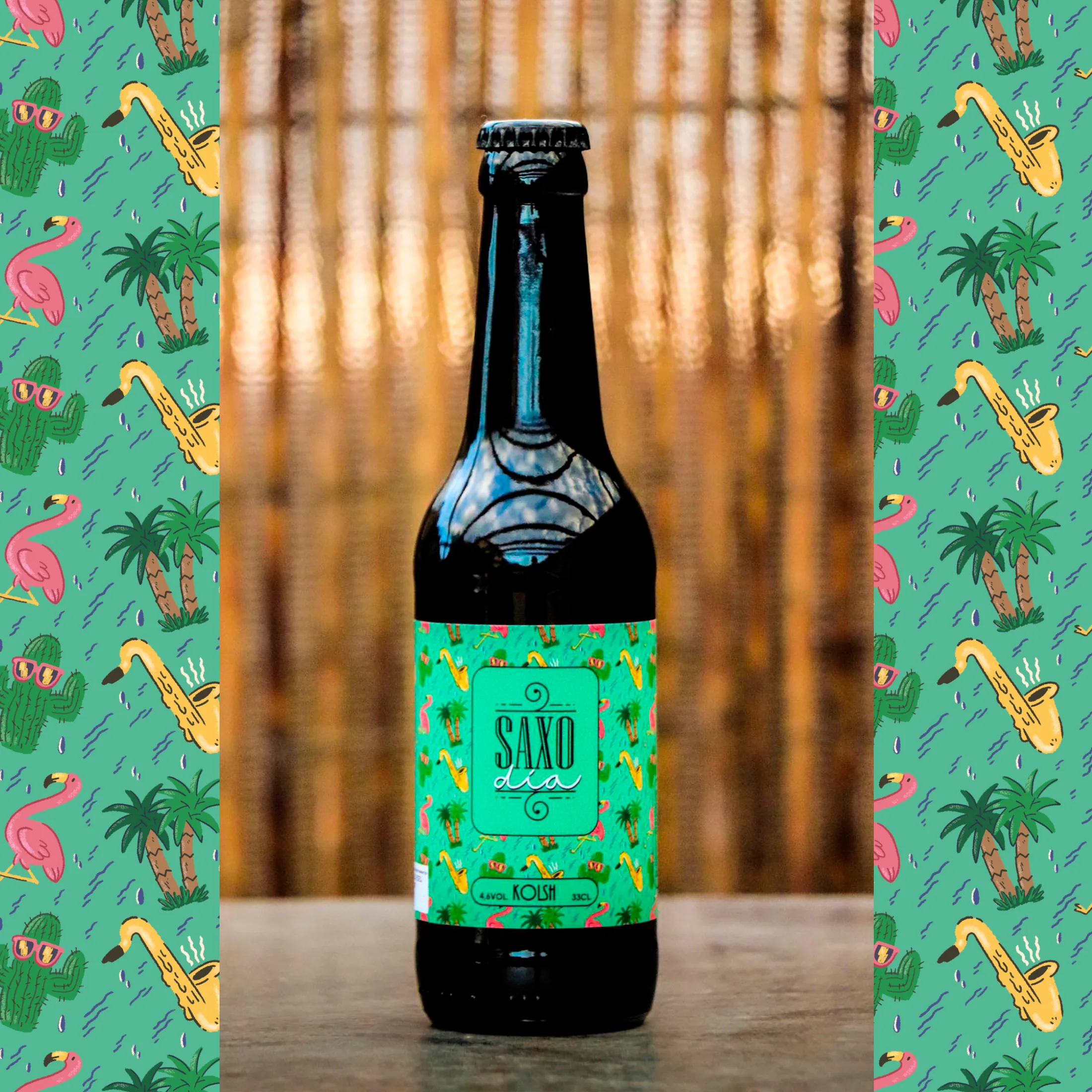 Diseño gráfico para Cerveza Saxo Día y Noche