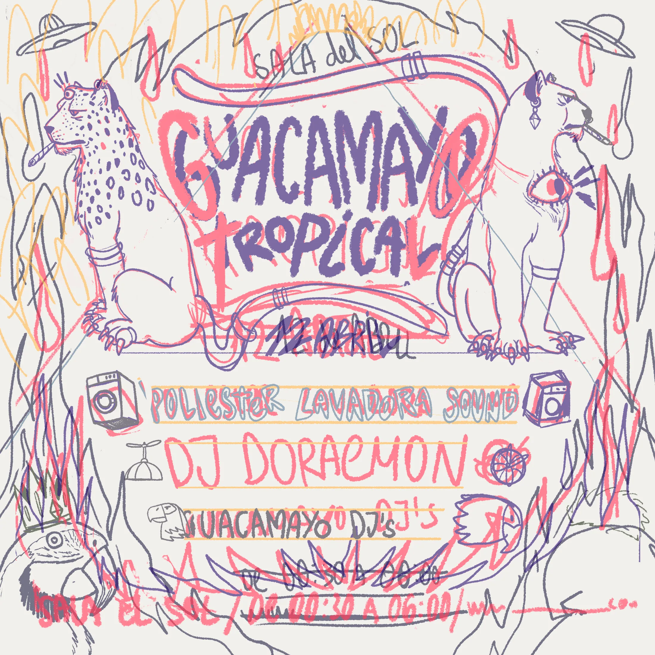 guacamayo 01 — Guacamayo Flyer sketch
