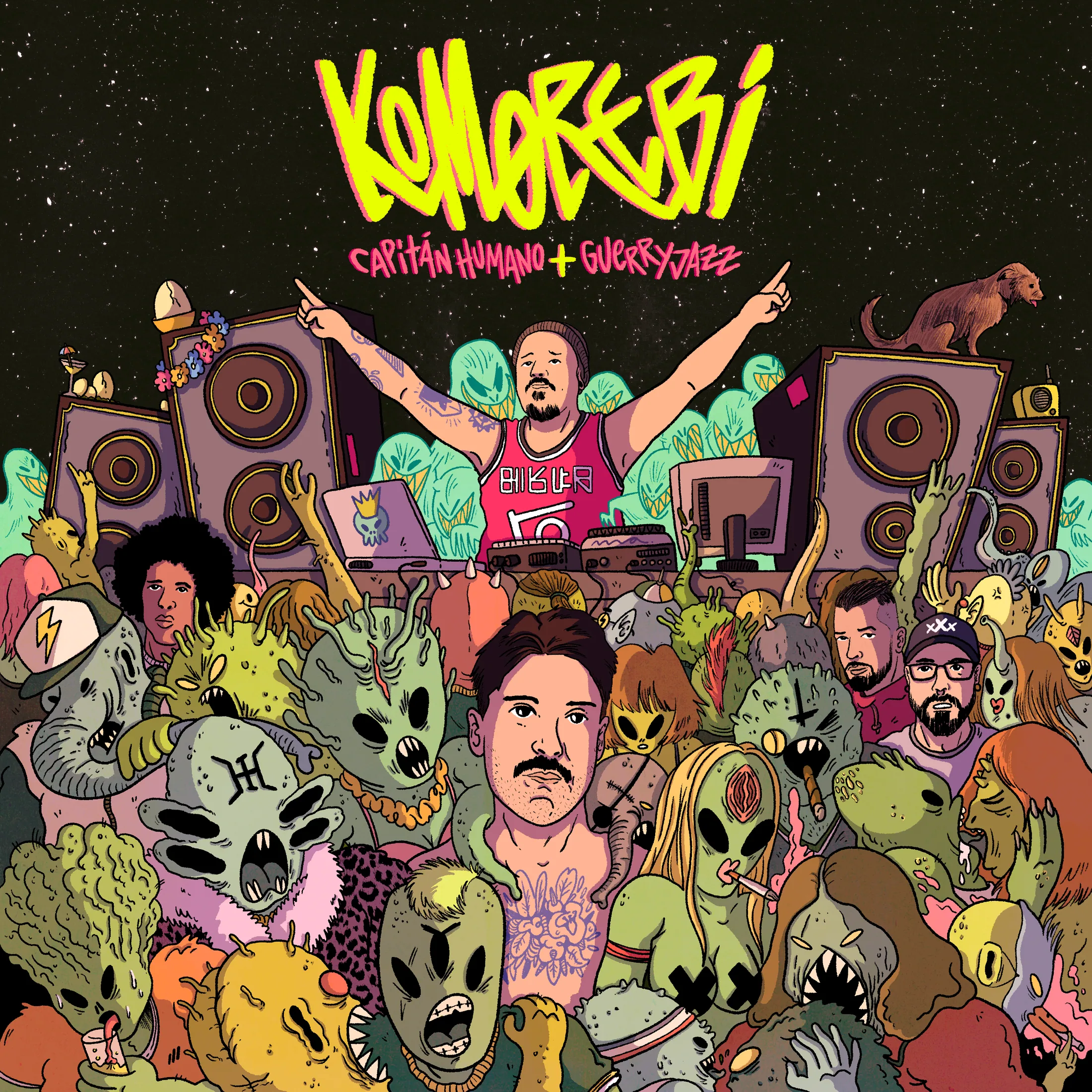 Portada ilustrada del EP Komorebi