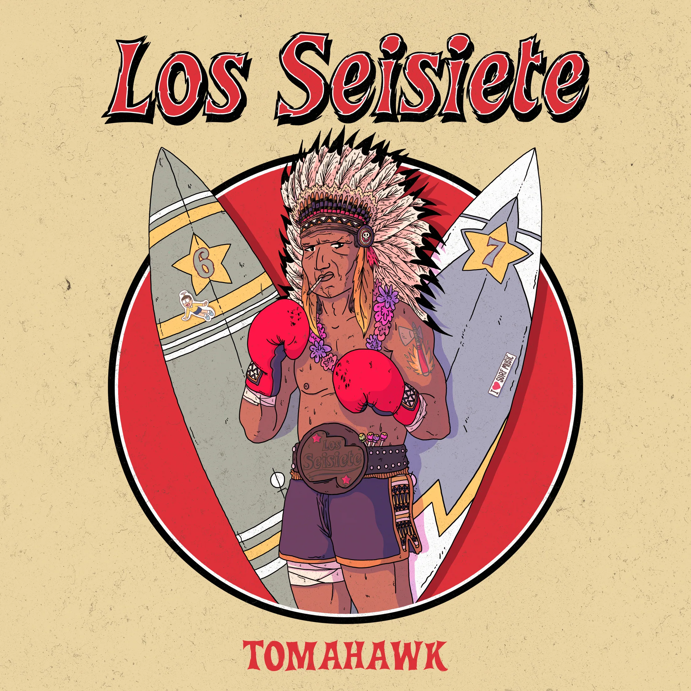 Portada musical Los Seisiete — Tomahawk