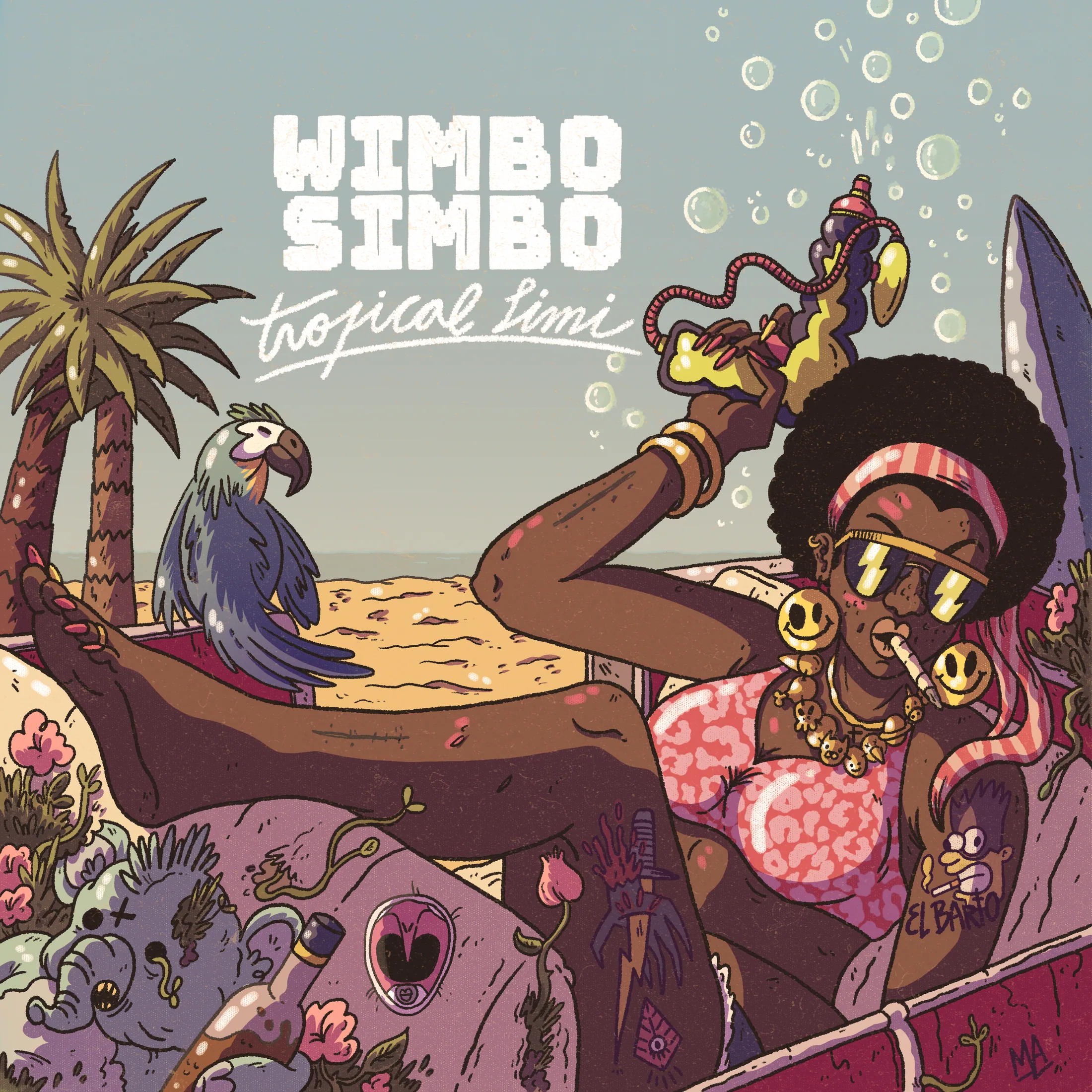 Ilustración para Tropical Limi de Wimbo Simbo